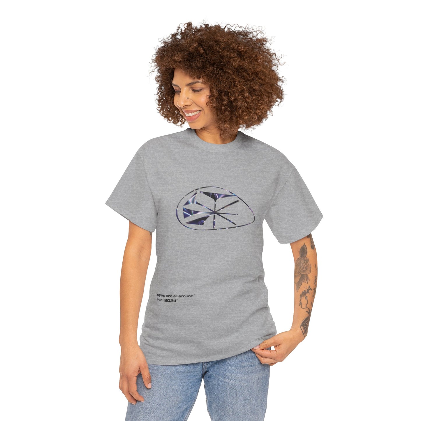 Eyes Are All Around Symbol Unisex Heavy Cotton Tee (Various Colors)